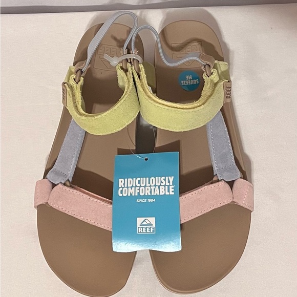 Reef Womens Sandals Size 9 Cushion Rem Hi Color Block Comfort Summer Vacation - Picture 5 of 6